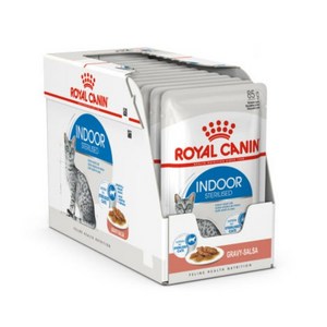 로얄캐닌 캣 파우치 인도어 습식사료 습식사료/주식캔/주식파우치, 곡물, 85g, 12개