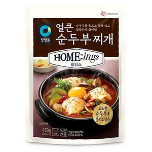 청정원 호밍스 얼큰 순두부찌개, 450g, 1개