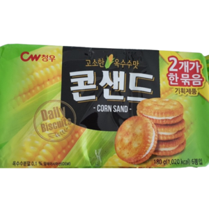 청우식품 콘샌드, 180g, 4개