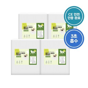 플리다스 강아지 배변패드 15g~100g 소형/대형/특대형 4팩 모음, 30개입, 65g 특대형(90x65cm)