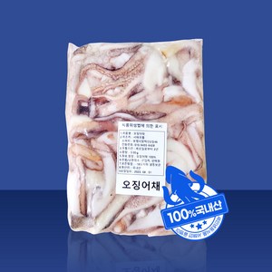 냉동 국산 생물 손질 절단 오징어 오징어채 500g, 1개