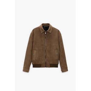 ZARA 자라 라펠 칼라넥 에코 스웨이드 자켓 Z1103