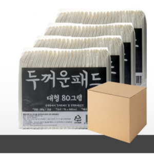 두꺼운패드 (50 x 40cm) 소형 40g 200매, 1개, 100개입