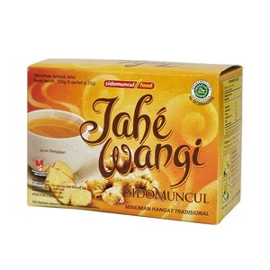 인도네시아 sidomuncul food 자혜왕이 생강차 125g 음료 간식 디저트 차 / jahe wangi ginge tea, 1개, 1개입