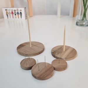 [나무거치대] 손뜨개 코바늘인형 거치대, 미니거치대중4cm