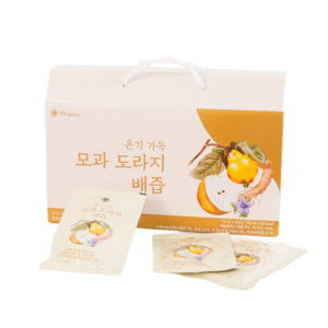 [투오가닉] 기관지에 좋은 도라지배즙 목편한 진한 온가족 모과 도라지 배즙 70ml x 30포 1박스, 30개
