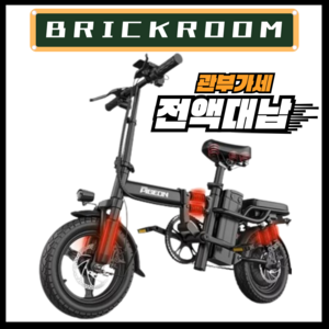 BRICKROOM 가벼운 접이식 전기자전거 가성비 자토바이 분리형 배터리 경량 출퇴근, 시그니처, 20A