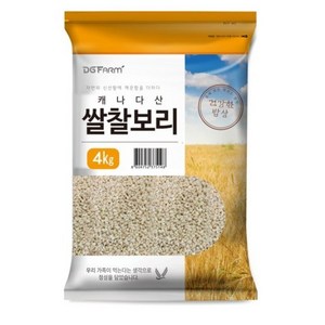 건강한밥상 캐나다산 쌀찰보리, 4kg, 3개