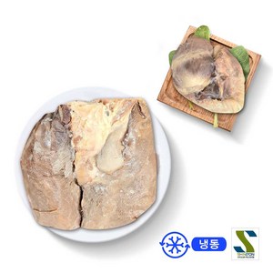 (배터짐) 국내산 삶은 돼지염통허파 한마리분, 1개, 1kg