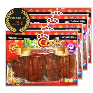 펫쿡 대용량 강아지간식 400g x 4개 실중량 1.04kg, A04.펫쿡치킨슬라이스