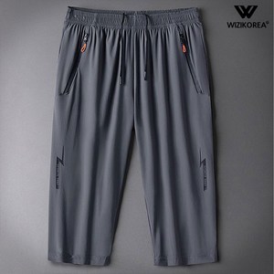 빅사이즈 지퍼포켓 밴딩 7부 반바지 남자 남성 팬츠 WI113PN