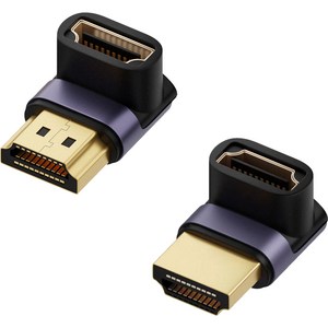 HDMI 2.0 2.1 호환 8K 69HZ 암수 꺽임 연장젠더 영상 연장잭 변환젠더 케이블 잰더 어댑터, 정방향 1개 + 역방향 1개, 1개