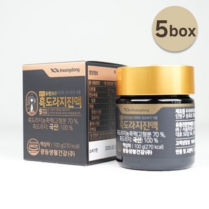 광동맑은365 흑도라지진액, 100g, 1개입, 5개