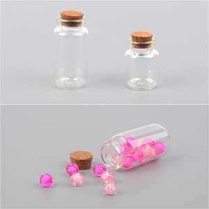 [FullyJully Shop] 소형 투명 유리병 공병 코르크 마개 액세서리 디피용 보관 수납, 01 / 30x40mm, 1개