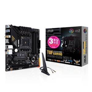 ASUS TUF GAMING B550M-PLUS WiFi II STCOM 에이수스 가성비 컴퓨터 게이밍 PC 메인보드 AMD CPU추천 MainBoard