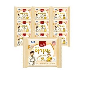 매일유업 [매일] 상하치즈 100매 유기농 첫치즈 아기치즈 어린이치즈, 아기치즈 2단계, 180g, 10개