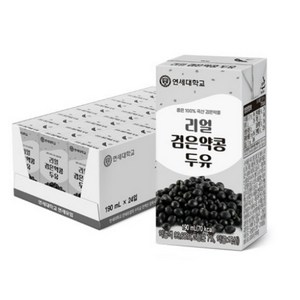 연세두유 리얼 검은 약콩 두유, 24개, 190ml