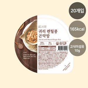 드시온 귀리렌틸콩 곤약밥, 150g, 20개