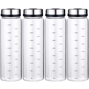 1+1+1+1 3단조절 내열유리 양념통 조미료통 4P세트 500ml-4개, 500ml, 4개