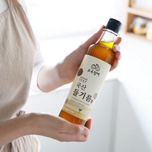 오곡형제 저온압착 국산 들기름 180ml, 1개