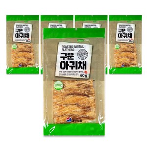 너트리 구운 아귀채 쥐포 안주 60g x 5개, 1개