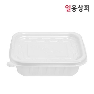 [ILYONG] 사각 죽용기 JH 1310 소 300ml 150세트 반투명, 150개, 1세트