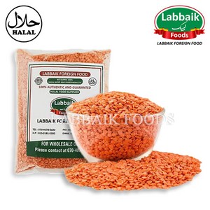 LABBAIK Masoo Dal (Red Split Lentil / Pulse) 800g 렌틸콩, 1개