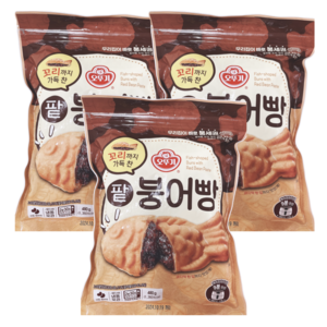 [오뚜기] 꼬리까지 가득 찬 팥붕어빵 480g x 3개