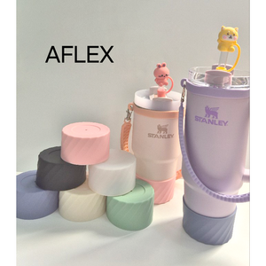 AFLEX 스탠리 텀블러 호환 부츠 숏 슬리브 바닥 커버, 1개, 스카이 7.5cm