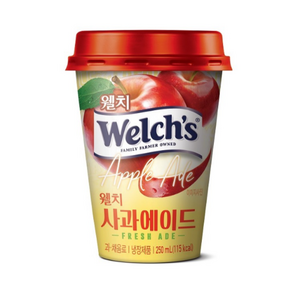 푸르밀 웰치사과에이드 250mLx20컵/100％과즙/사과주스, 20개, 250ml