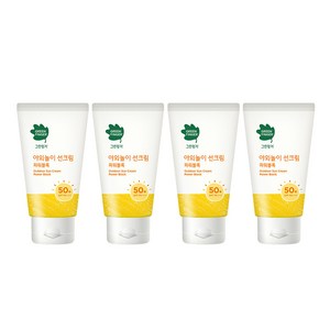 그린핑거 야외놀이 선크림 파워블록 SPF50+ PA++++, 80ml, 4개