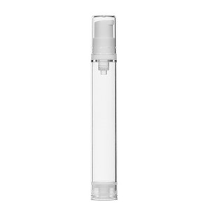 [허브스프레이] 에어리스 미니 진공에센스 5ml 10ml 15ml 휴대용공병 화장품 소분 용기, 투명용기, 흰색캡, 1개