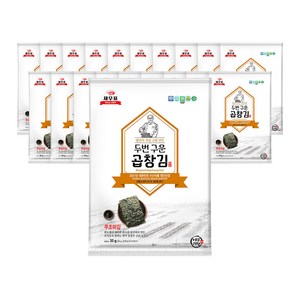 새우표 완도 프리미엄 두번구운 곱창김 20g, 20개