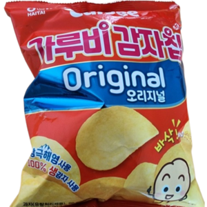 가루비감자칩 오리지널, 40g, 16개