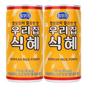 참맑은 식혜 캔, 175ml, 90개