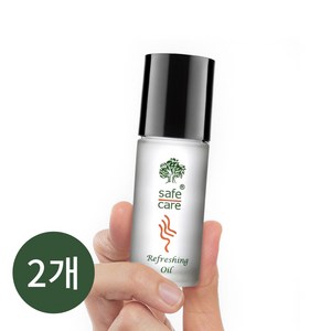 아로마 오일 롤온 멘톨 페퍼민트 천연 에센셜 비염 코막힘 졸음방지, 30ml, 2개