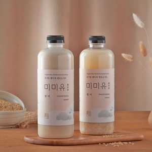 유기농 쌀누룩요거트 미미유 현미 밥알동동 1000ml, 1개, 1L