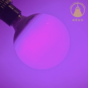 세운상사 볼램프 led12w 보라색 / 연보라 컬러전구 purple / e26소켓, 1개