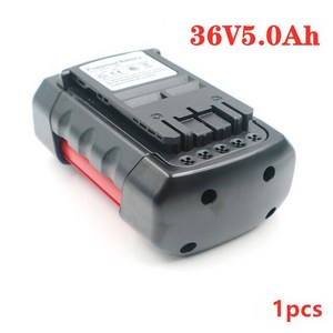 BOSCH GBH36V-LI 전동 공구용 리튬 이온 교체 배터리 충전식 BAT810 BAT836 BAT840 6000mAh 36V, 1개, 1개