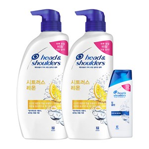 헤드앤숄더 시트러스 레몬 750ml 2개 + 딥클린 90ml 1개 샴푸세트, 1세트