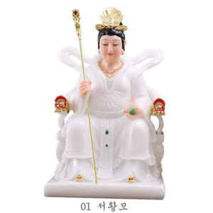 무속용품 한백옥 서황모 옥황상제 38cm 2종택1 01 서황모