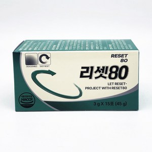 [공식] 리셋80, 15회분, 45g, 2박스