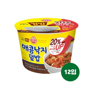 오뚜기 맛있는 컵밥 매콤낙지덮밥, 280g, 12개