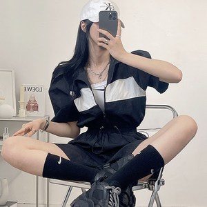 [SET가격] 바스락 바람막이 반팔 패드 트레이닝 세트 2colo