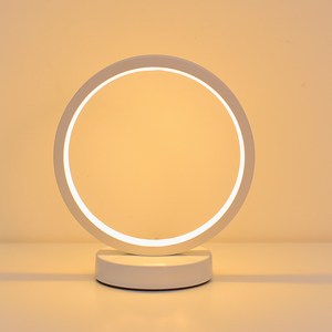 세이렌하데스 원형 LED 스탠드 무드등 침실 거실 카페등, 18cm 화이트