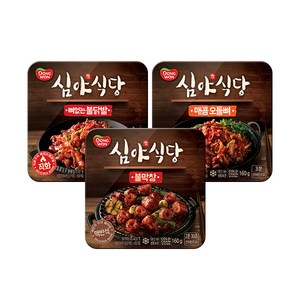 [심야식당안주세트] 심야식당 불막창 160g x 2개+매콤오돌뼈 160g x 2개+뼈없는불닭발 160g x 2개, 1세트, 1세트