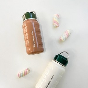 [오슬로]초경량 진공 미니 보온병 텀블러 270ml, 360ml, 옐로우, 1개