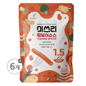 미쓰리 떡볶이소스 단짠맛 50g 6개