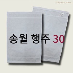 송월타월 화이트 행주 30, 30 x 46 cm, 10개