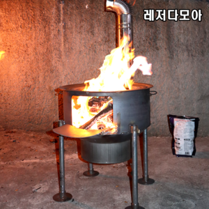 불멍화로대 드럼통 화덕 캠핑 화목 난로 전원주택 시골 바베큐 화롯대, 외경58CM 두께2.1MM 링 포함(이벤트가격적용중), 1개